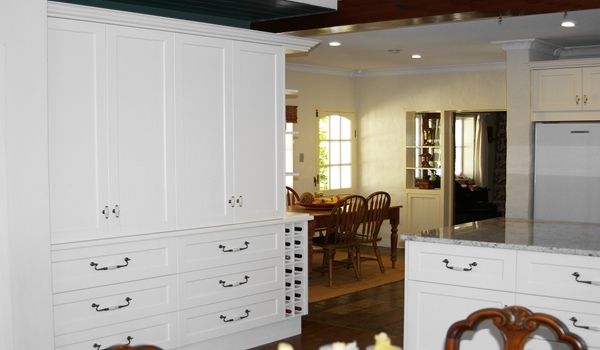 Traditional Hand Painted Hampton Style Kitchen Renovation by Compass Kitchens